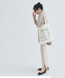 simple wording tote bag
