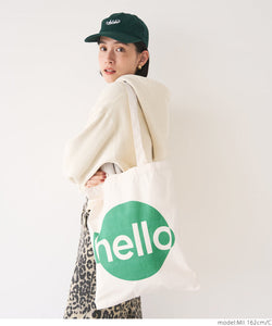 simple wording tote bag