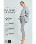 [ sale ] Ribbed High-Waisted Leggings