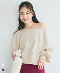 Fleece Off-The-Shoulder Sweatshirt