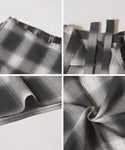 Checked Wrap Skirt