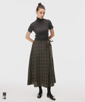 Checked Wrap Skirt
