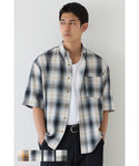 Men's Check Short-Sleeve Shirt