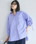 Sleeve Shirring Shirt