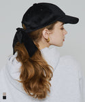 Velour Ribbon Cap