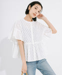 Lace Short Sleeve Blouse