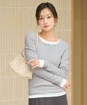 T-Shirt Panjang Leher Henley
