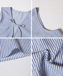 Seersucker Ribbon Bustier