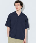 [SEERSUCKER] Men's  Open-collar Short-sleeve Shirt