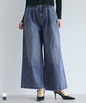 Tucked Denim Pants