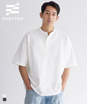 [EazyTex]Men's Waffle Henley Neck Short Sleeve T-Shirt