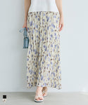 Washed Pleated Skirt