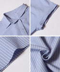 [EAZY TEX] Sleeveless Tuck Panel Shirt Dress