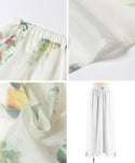 Skirt Berkobar Bunga Organza