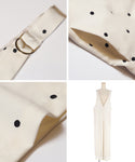Polka Dot V-Neck All-In-One