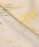 Men's Linen Like Aloha Print Shirt