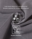 Men's Worsted Wool-Like Slacks Pants