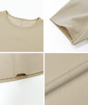 [Cut Georgette] Peplum Blouse