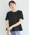 [Cut Georgette] Peplum Blouse