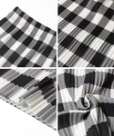 Pleated Print I-Line Maxi Skirt