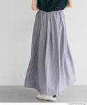[Seersucker] Flared Skirt