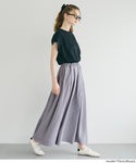 [Seersucker] Flared Skirt