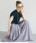[Seersucker] Flared Skirt