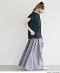 [Seersucker] Flared Skirt