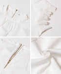 Lace Sleeveless Gathered Blouse