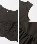 [Eyelet Lace] Sleeveless Blouse
