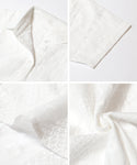[Cotton Lace] Oversized Short Sleeve Shirt