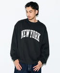 Men's Wide Long-Sleeve T-Shirt With Patch Logo