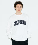 Men's Wide Long-Sleeved T-Shirt With Chenille Embroidery.