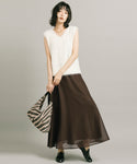 [Mesh] Flared Maxi-Skirt