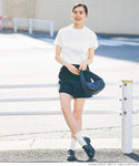 Cotton mock neck T-shirt