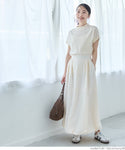 Cotton mock neck T-shirt