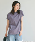 Cotton mock neck T-shirt