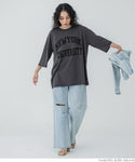 tシャツレディースレディースロゴtシャツ英字ロゴ英字ロゴビックシルエットプルオーバープルオーバー24SSコカコカ