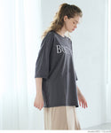 tシャツレディースレディースロゴtシャツ英字ロゴ英字ロゴビックシルエットプルオーバープルオーバー24SSコカコカ