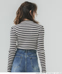 [Markdown] high neck ribbed knit top