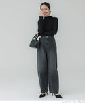 [Markdown] high neck ribbed knit top