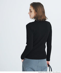 [Markdown] high neck ribbed knit top