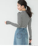 [Markdown] high neck ribbed knit top