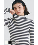 [Markdown] high neck ribbed knit top