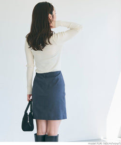 [Markdown] high neck ribbed knit top