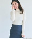 [Markdown] high neck ribbed knit top