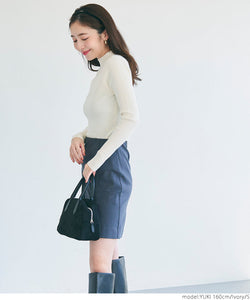 [Markdown] high neck ribbed knit top