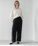 [ sale ] cotton fleece v-neck top