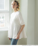 [Sale] Frill-trimmed Cotton Top