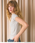 tシャツトップスカットソーカットソーバレエネック半袖半袖ストレッチ無地カジュアルgcメール便可24SSコカ
